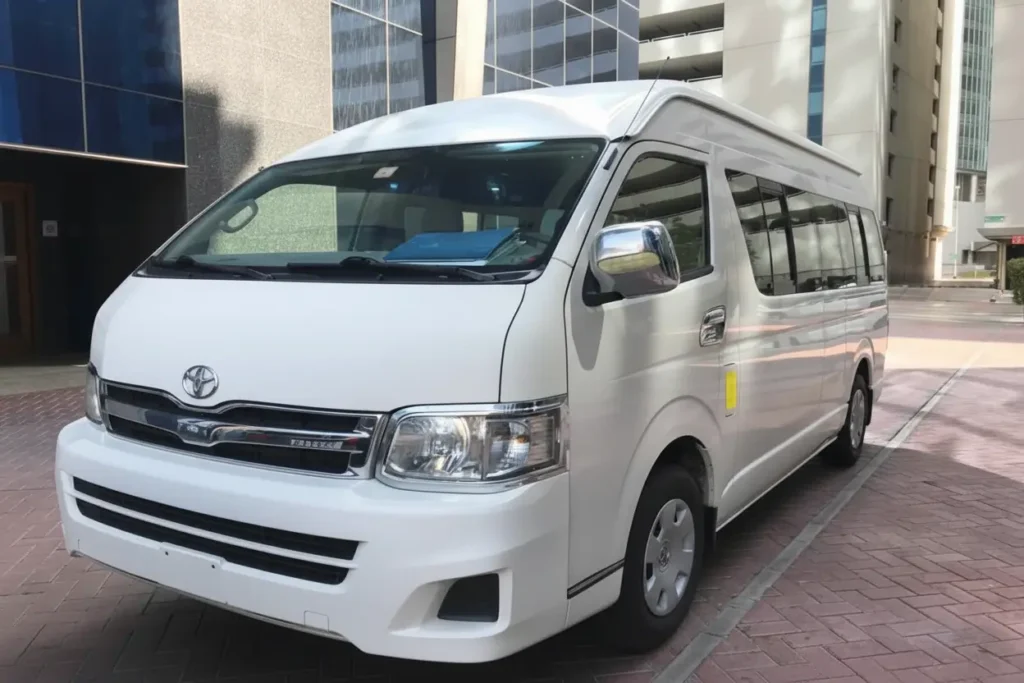 15 Seater Van Rental in Dubai – Toyota Hiace with Driver