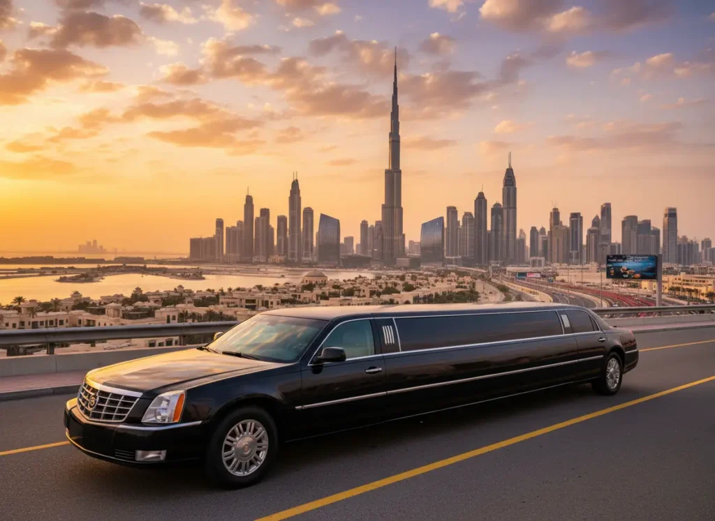 Cadillac Stretch Limousine Rental Dubai