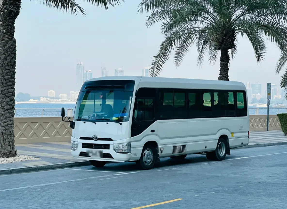 Toyota Coaster 20 Seater Bus For Rent Main