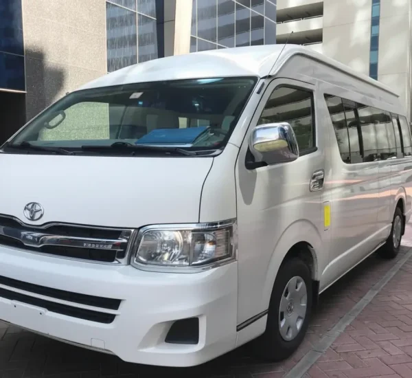 15 Seater Van Rental in Dubai - Toyota Hiace with Driver